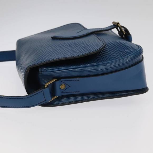 LOUIS VUITTON Epi Cartouchiere MM Shoulder Bag Blue M52245 LV Auth 99747 - Picture 4 of 16